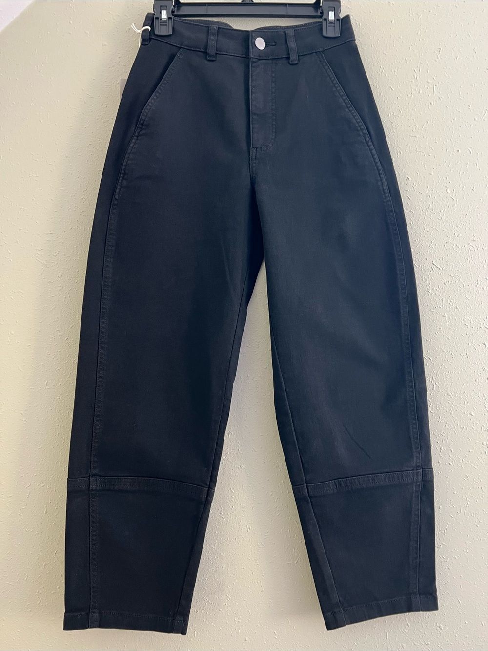 New Everlane THE UTILITY BARREL PANT in Black Size 0 - Picture 3 of 13